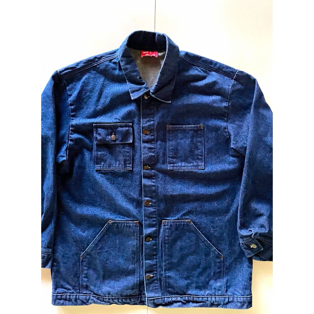 Wild Ass Blue Unlined Denim Work Jacket, 2XL, Construction, MPN 63111111